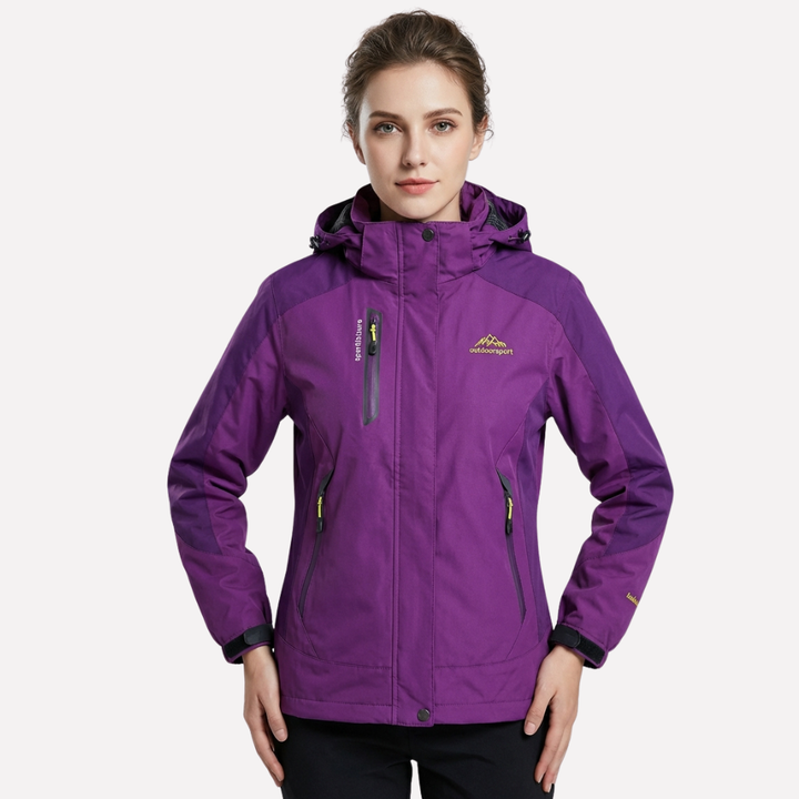 Vind- og vanntett friluftsjakke for dame