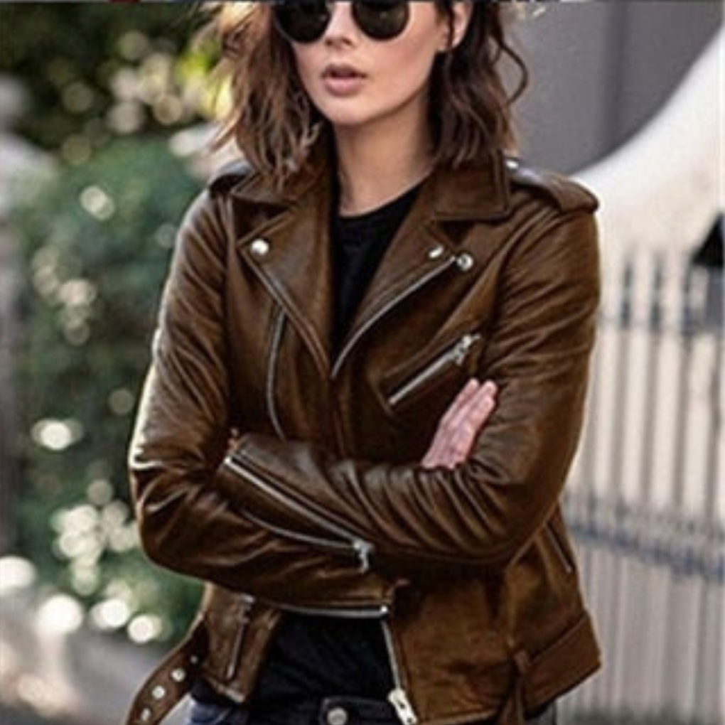 Høykvalitets Skinnjakke