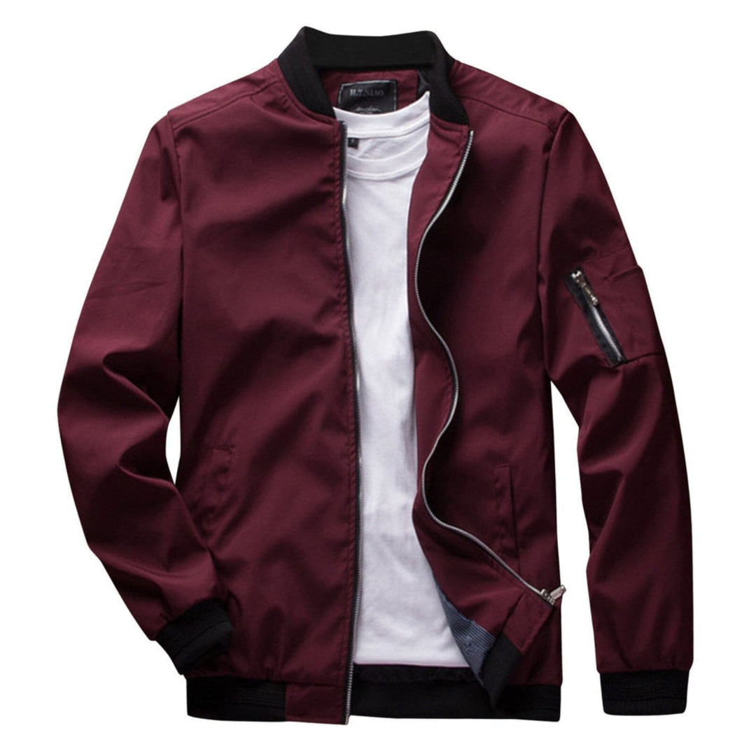 Lightweight zip jacket for men with a practical pocket