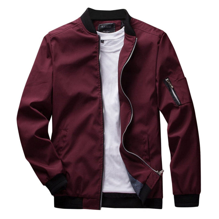 Lightweight zip jacket for men with a practical pocket