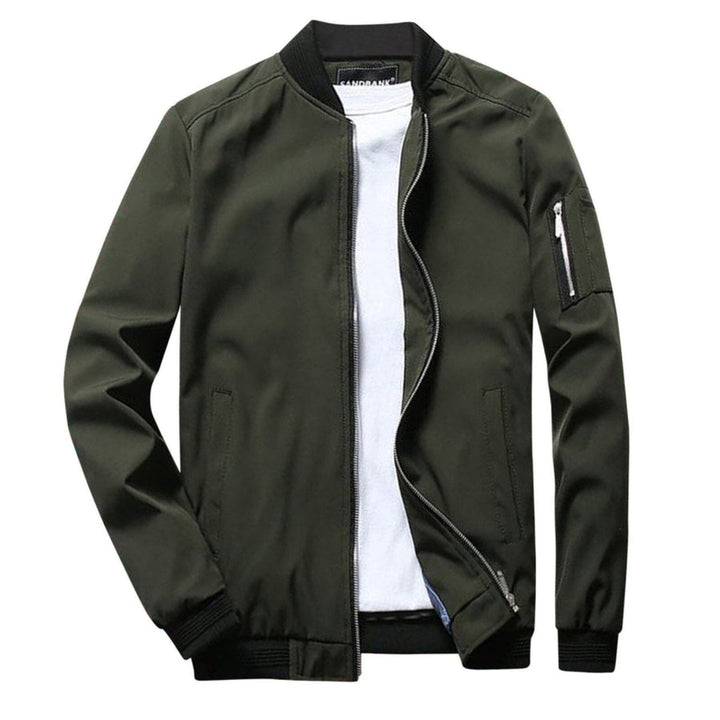 Lightweight zip jacket for men with a practical pocket