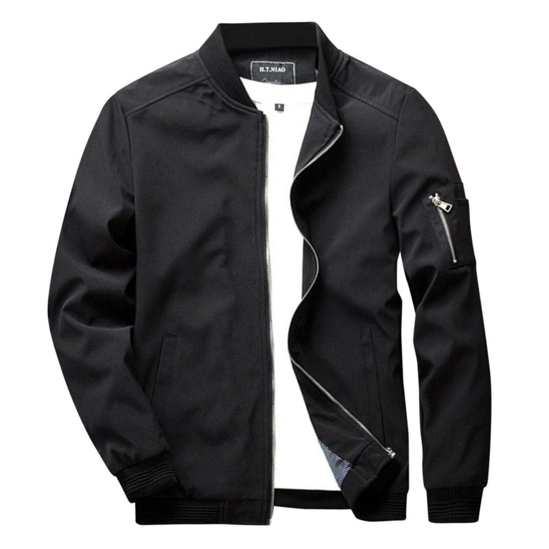 Lightweight zip jacket for men with a practical pocket