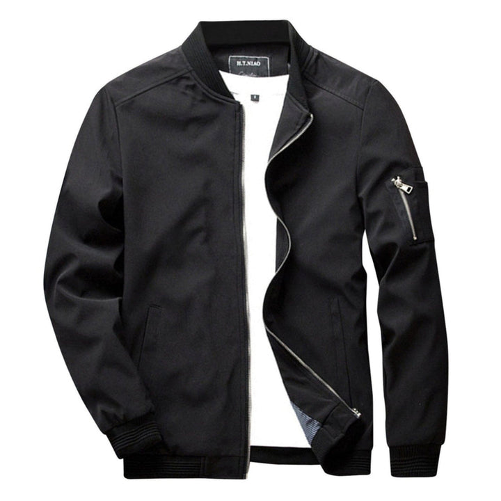 Lightweight zip jacket for men with a practical pocket