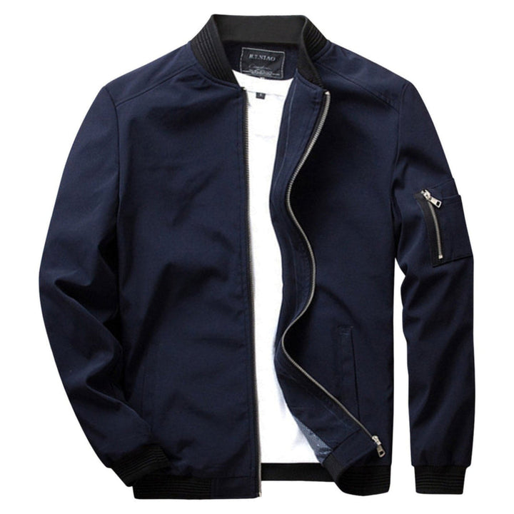 Lightweight zip jacket for men with a practical pocket