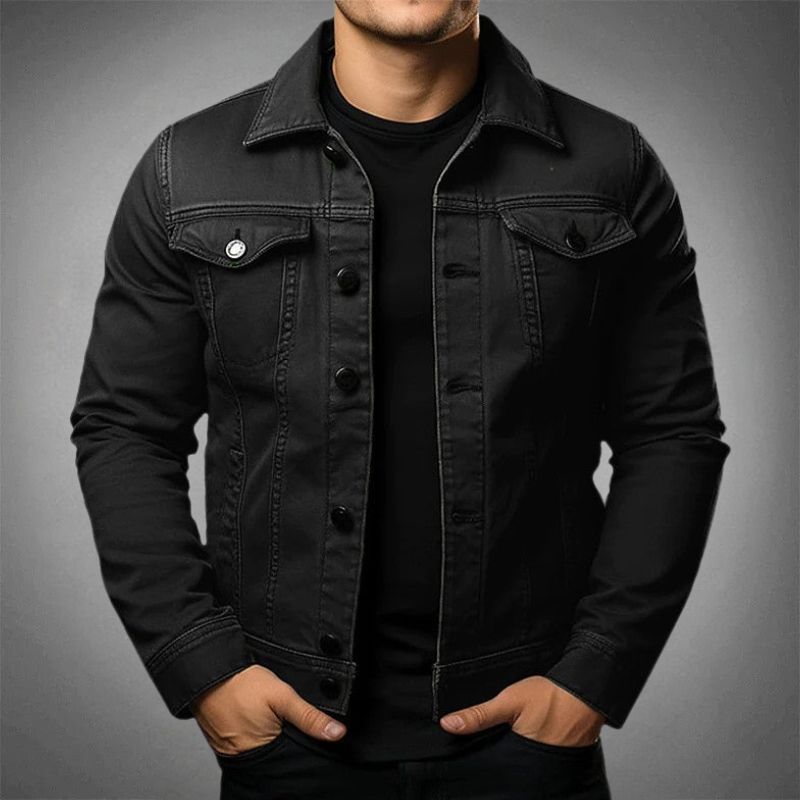 Klassisk Denim Jakke for menn