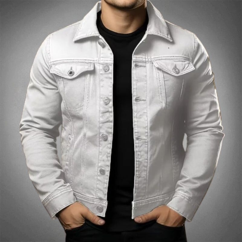 Modern and timeless denim jacket for men