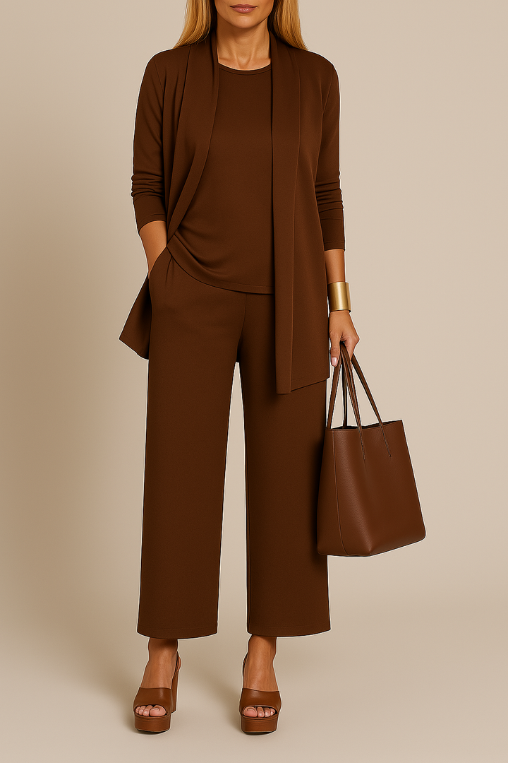 Stylish and refined three-piece suit