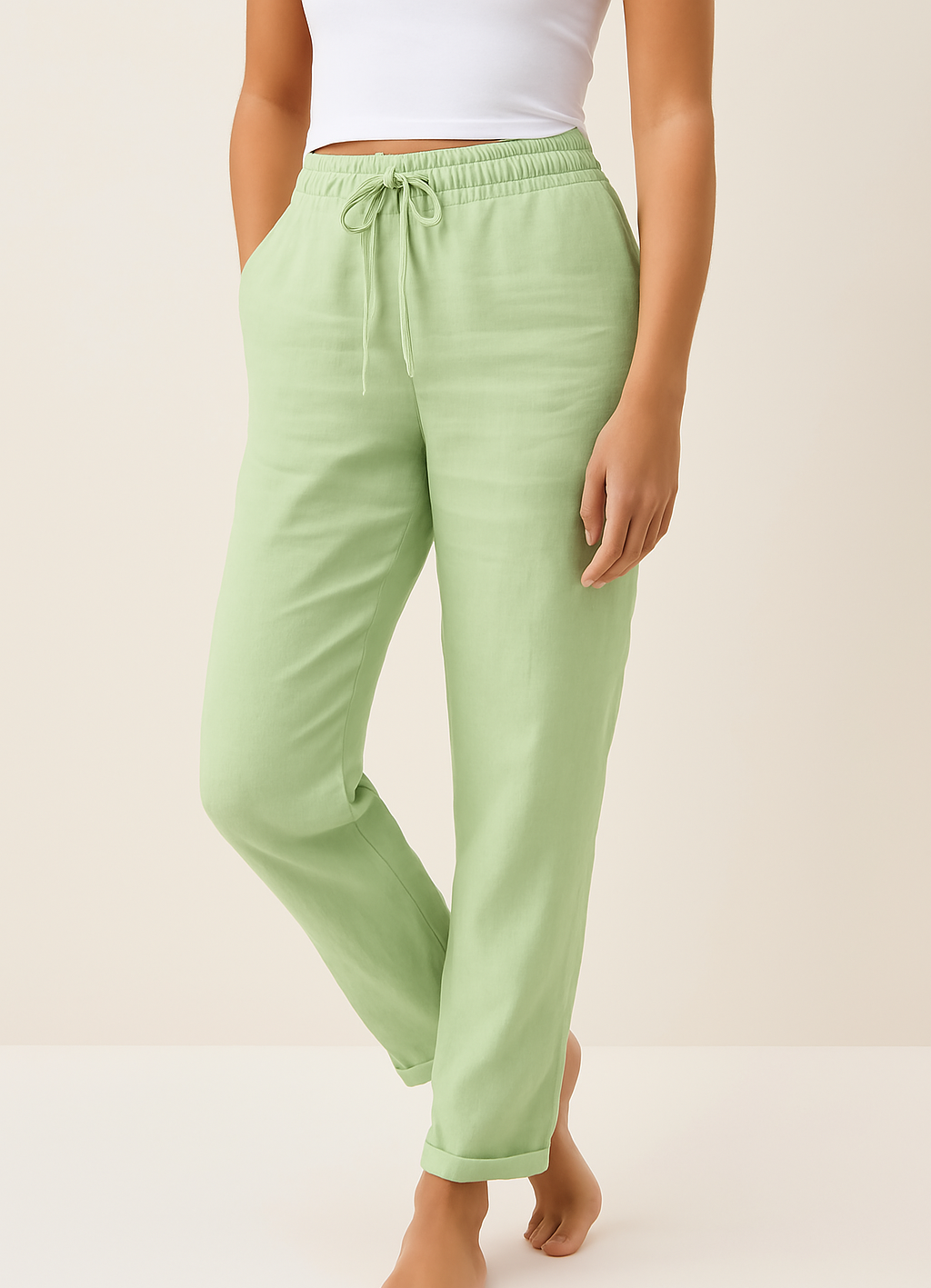 Linen blend pants Effortless elegance for any occasion