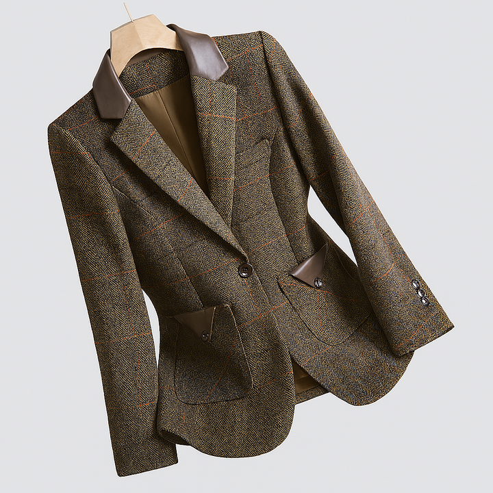 Korean-inspired blazer with one button