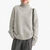 Dicke kaschmirähnliche Winterpullover mit hohem Kragen für Damen