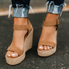 Espadrille sandals with open toe