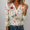Blumenmuster Lässige Bluse