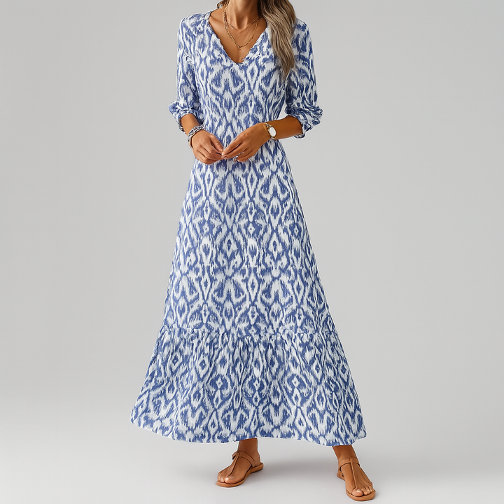 Maxi dress with relaxed fit for women