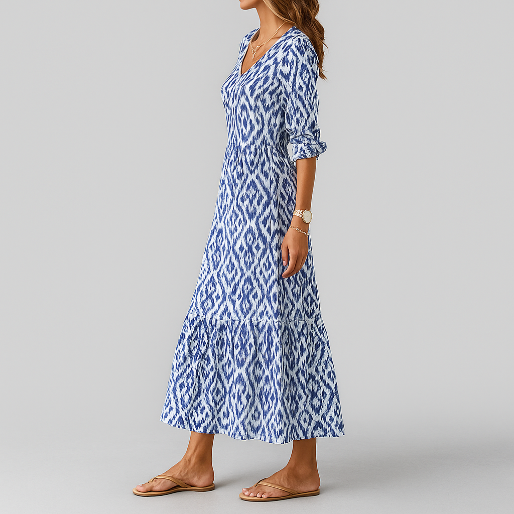 Maxi dress with relaxed fit for women