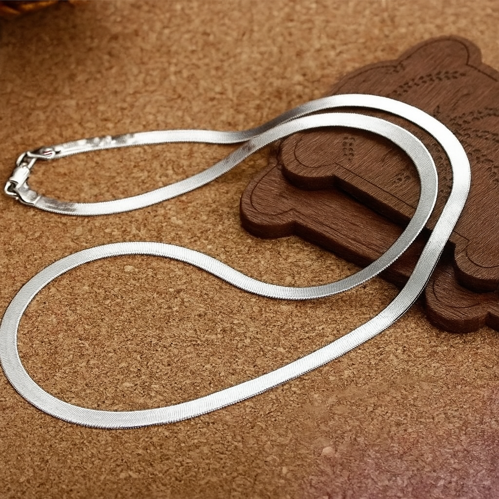 Sterling Sølv Blade Chain Halskjede