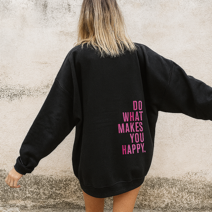 Printed cozy hoodie