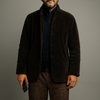Men's retro casual solid color jacket