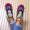 Fargerike uformelle plattformsneakers