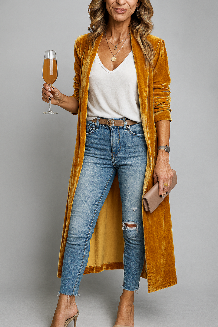 Long duster cardigan for women
