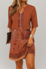 Elegant two-piece long skirt dress