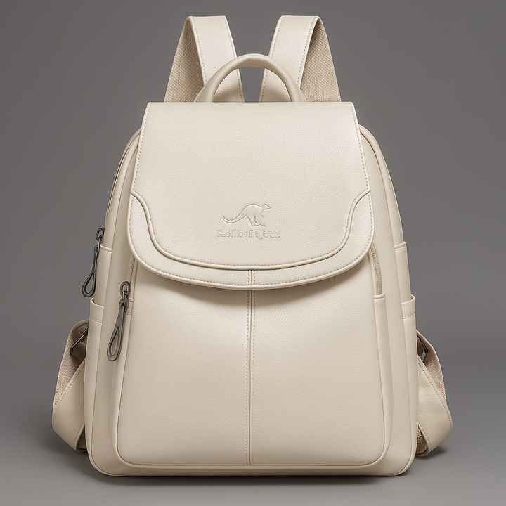 Diebstahlsichere Leder-Rucksack für stilvolle Frauen