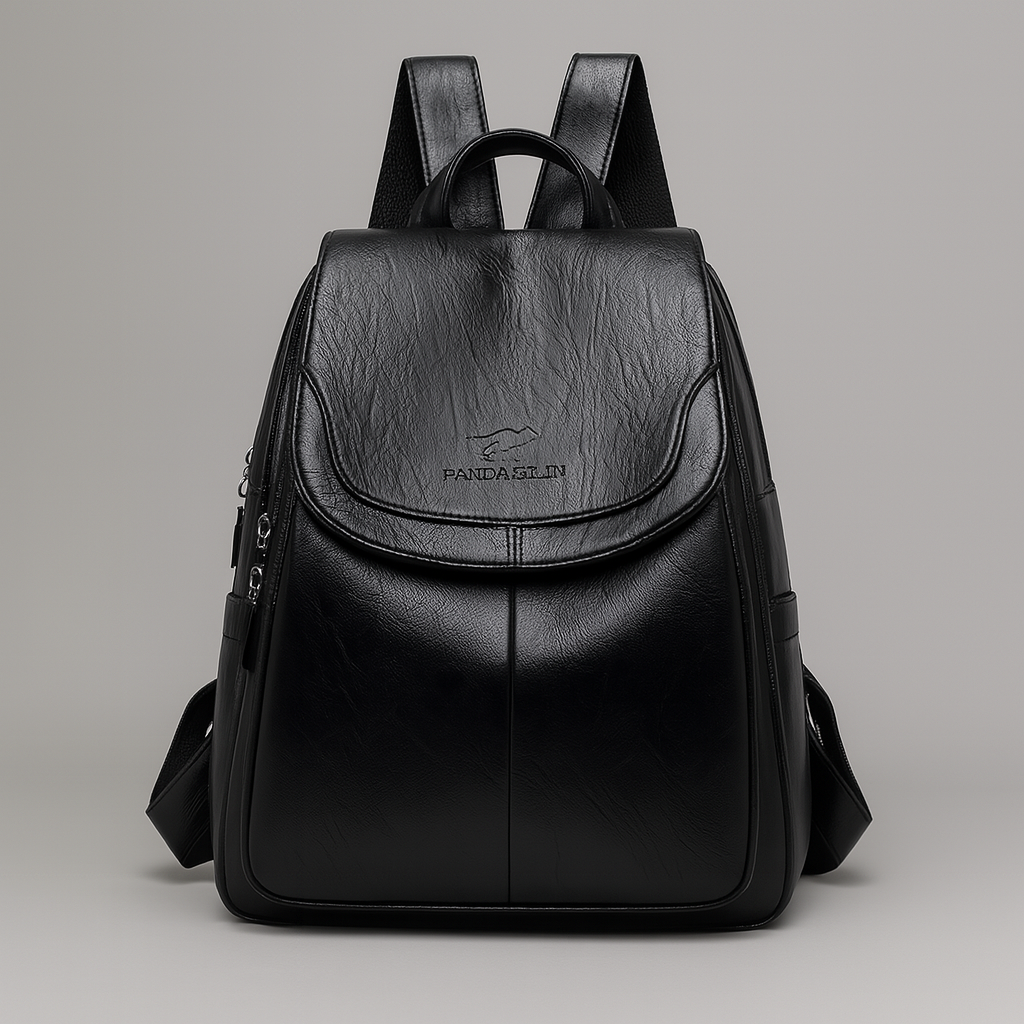 Diebstahlsichere Leder-Rucksack für stilvolle Frauen