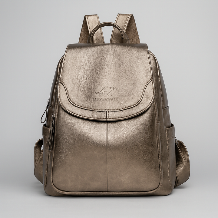 Diebstahlsichere Leder-Rucksack für stilvolle Frauen
