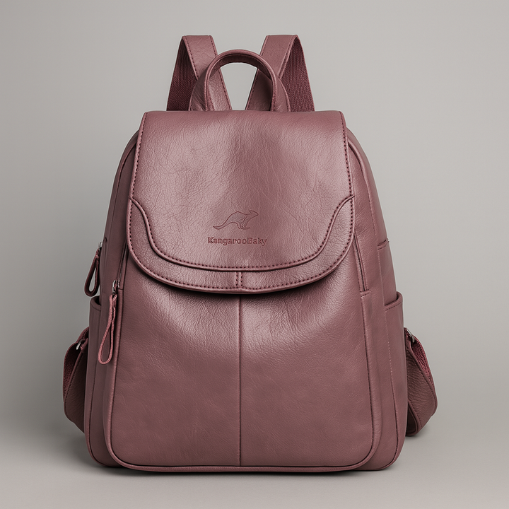Diebstahlsichere Leder-Rucksack für stilvolle Frauen