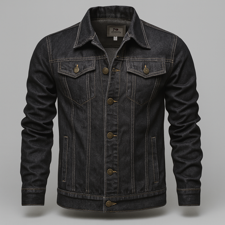 Denim trucker jacket for men
