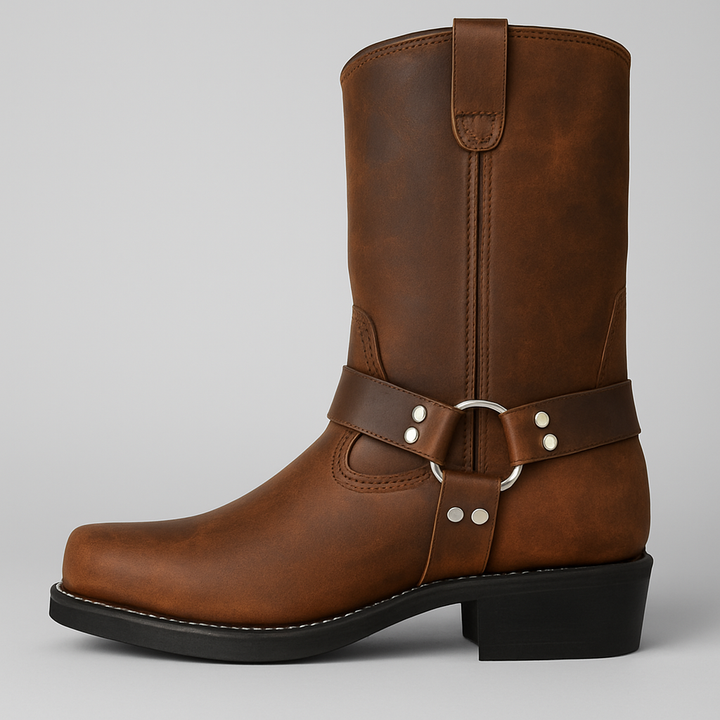 Slitesterke cowboystøvler i vintagestil for kvinner