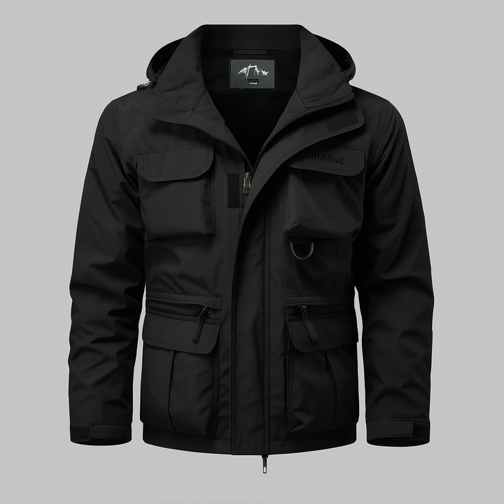 Waterproof men's jacket in military style