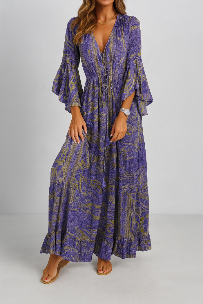 Bohemian maxi dress for women