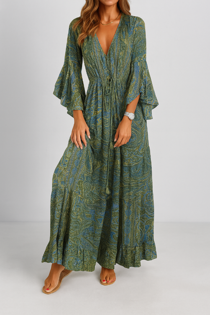 Bohemian maxi dress for women