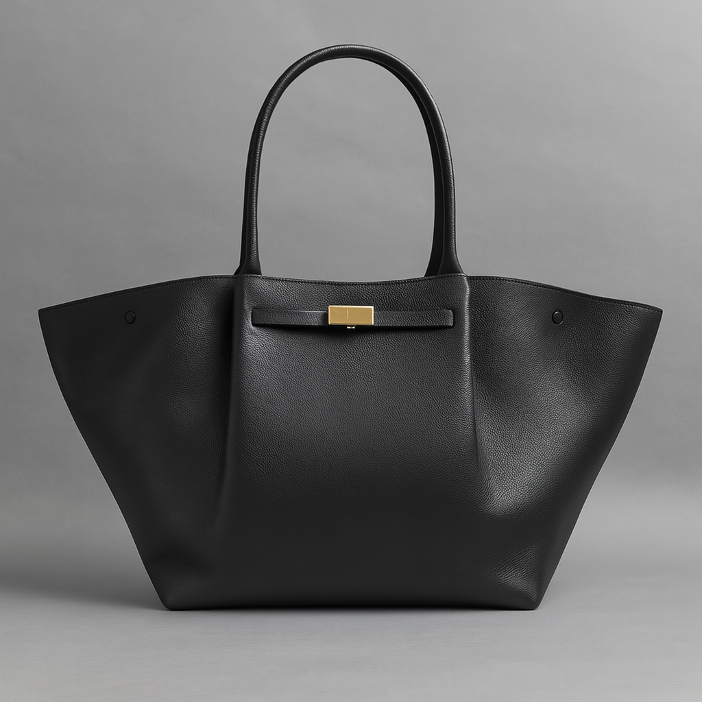 Luxurious shoulder bag with gold details