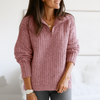 Sweater with half zipper for women