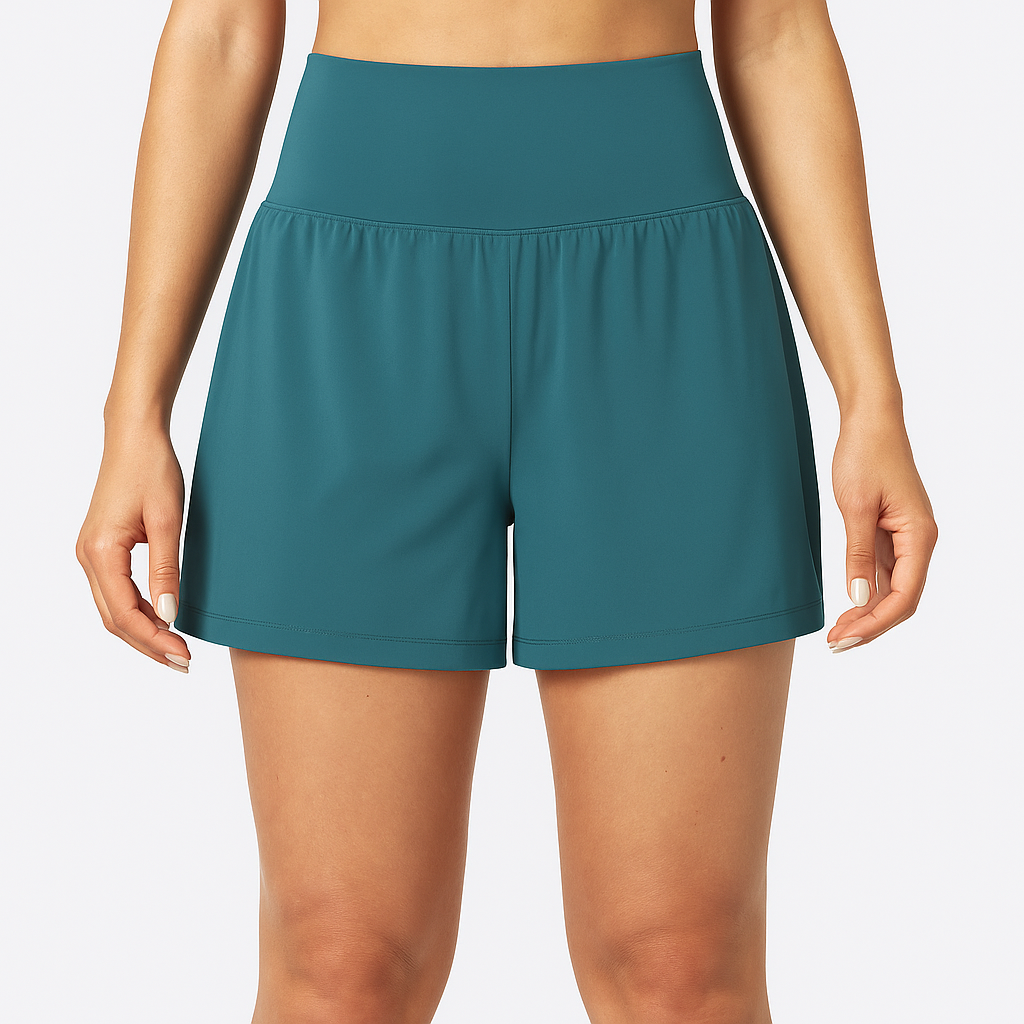 Yogashorts med høy midje