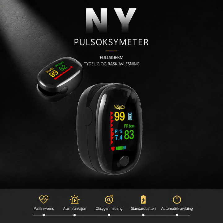 Pulsoksymeter for fingertupp