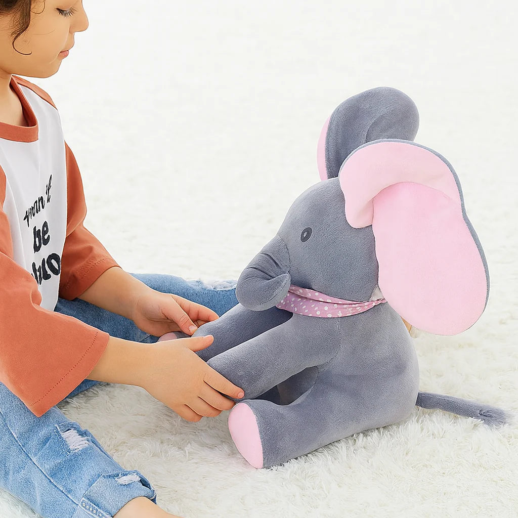 Peek-a-boo Elefant Plush Leketøy