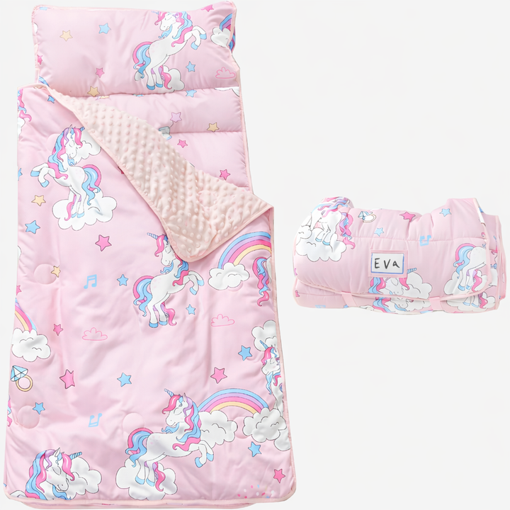 Småbarn Nap Matte med Pute og Blankett