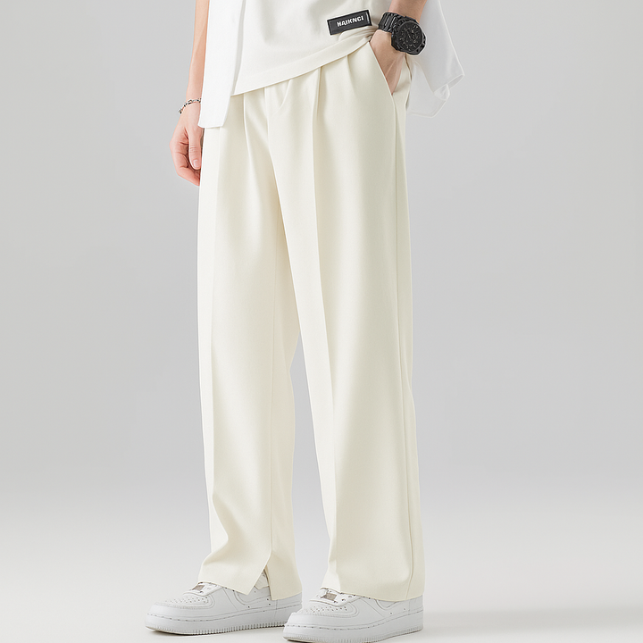 ゆったりした夏用パンツ メンズ用