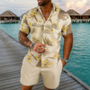 Retro Beach Style Hawaiian Outfit Set