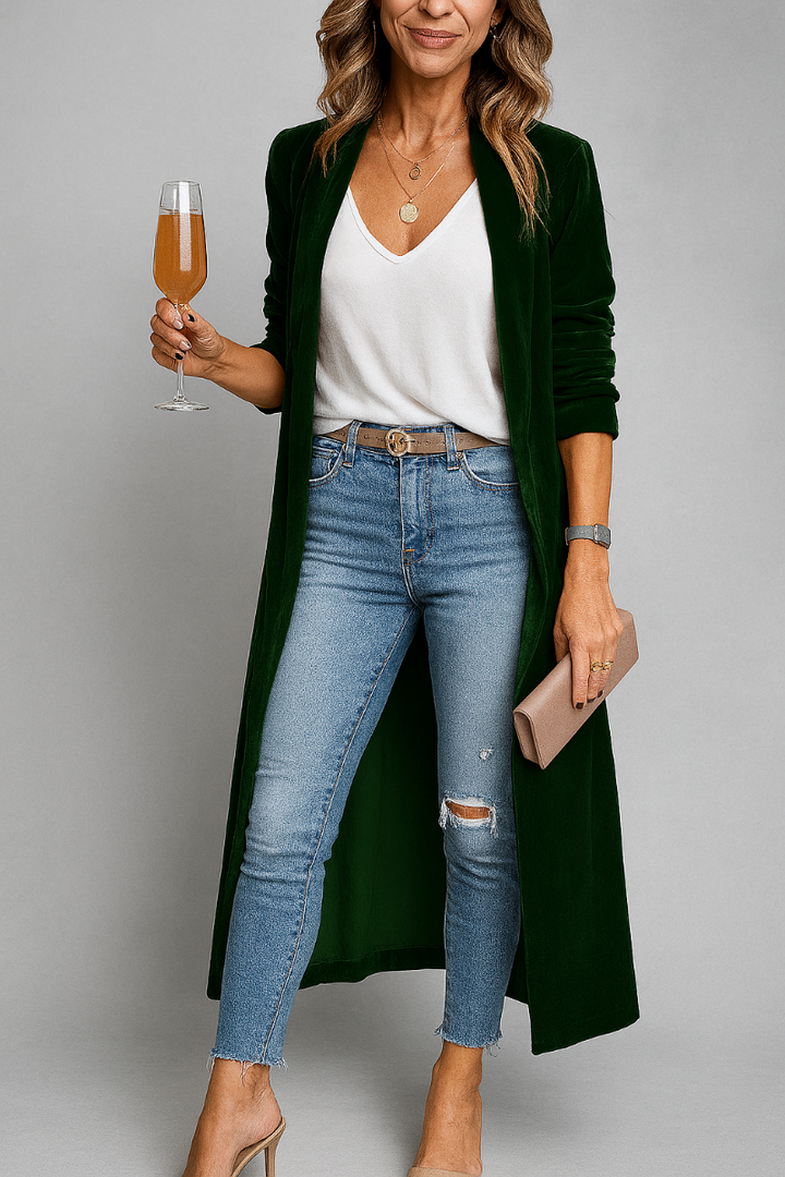 Long duster cardigan for women