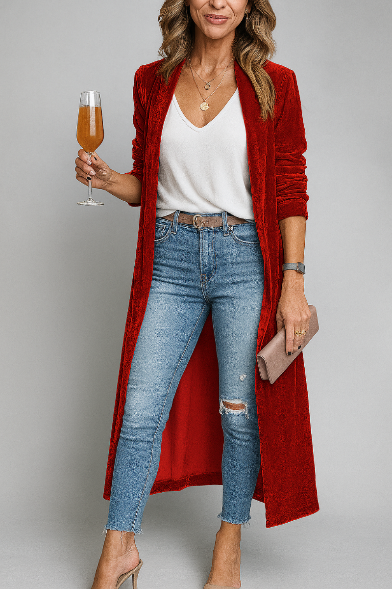 Long duster cardigan for women