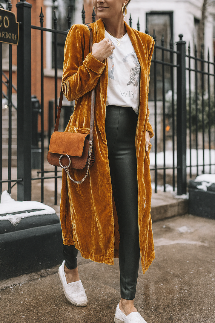 Long duster cardigan for women