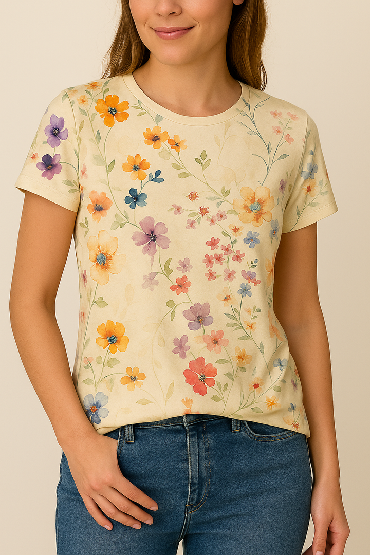 T-shirt Airy comfort with a retro twist