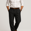 Men's trousers in cotton and linen