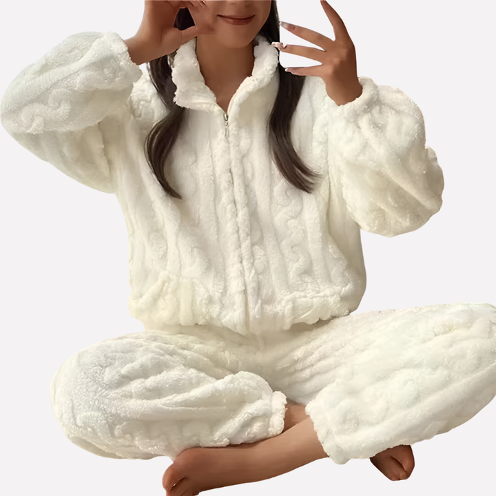 Kvinners Fleece Pysjamas Sett