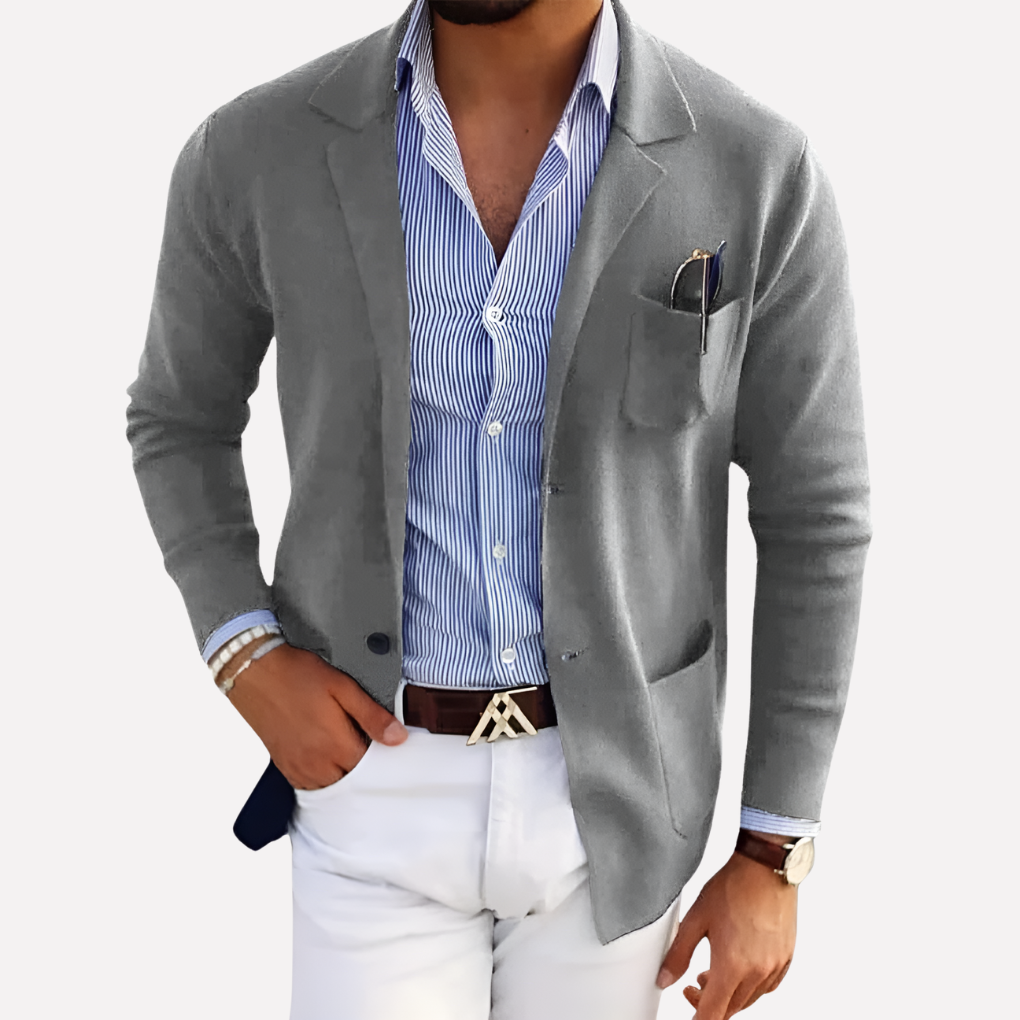 Menns Strikk Blazer