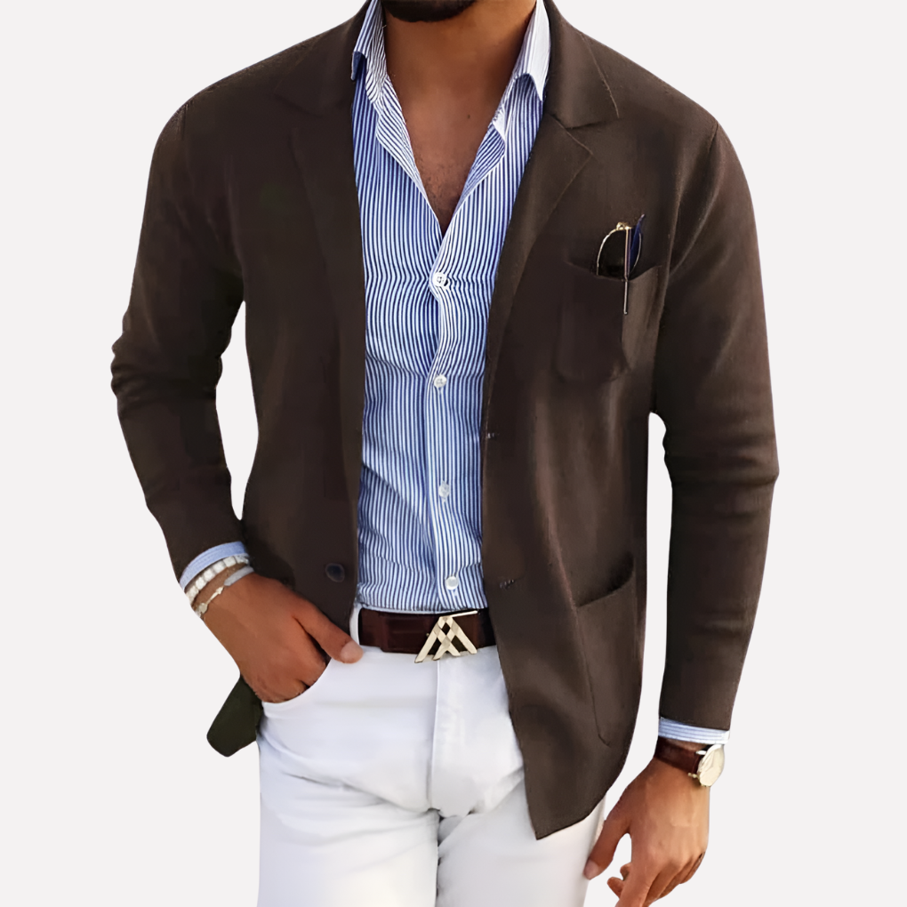 Menns Strikk Blazer