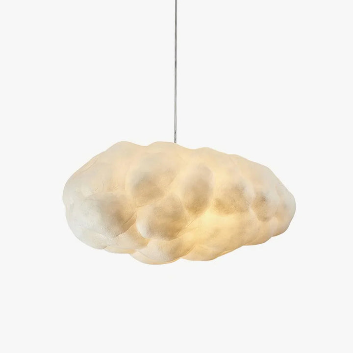 Skyformet LED-taklampe i PVC og metall